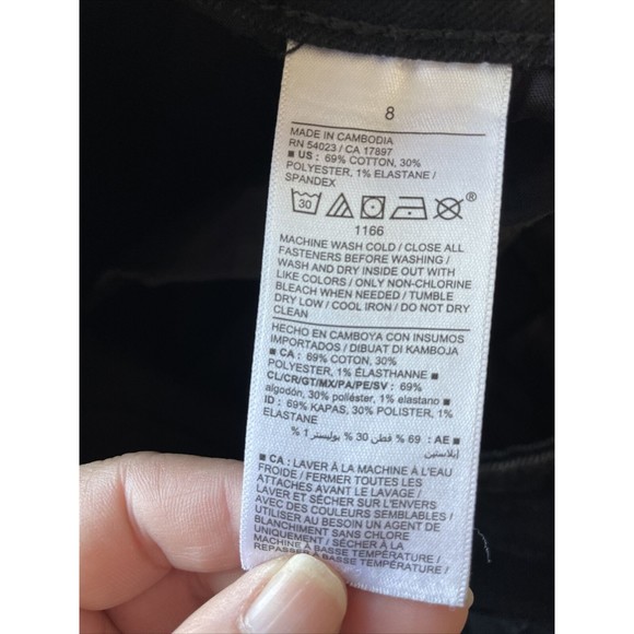 Old Navy Jeans Womens 8 Black High Rise Super Skinny Jeans Stretch - Picture 5 of 8